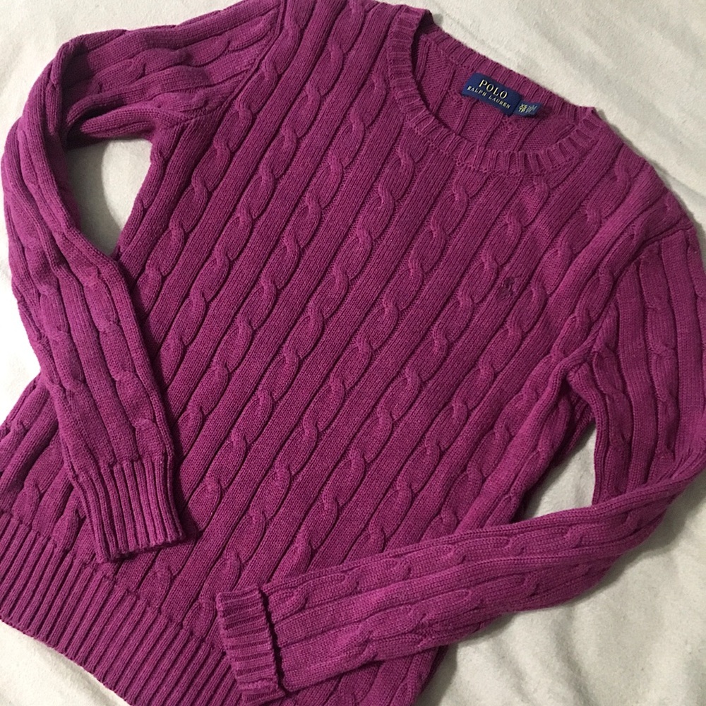 Ladies XS / Polo Ralph Lauren / cable knit sweater